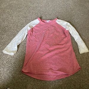 LulaRoe womens 3/4 length shirt